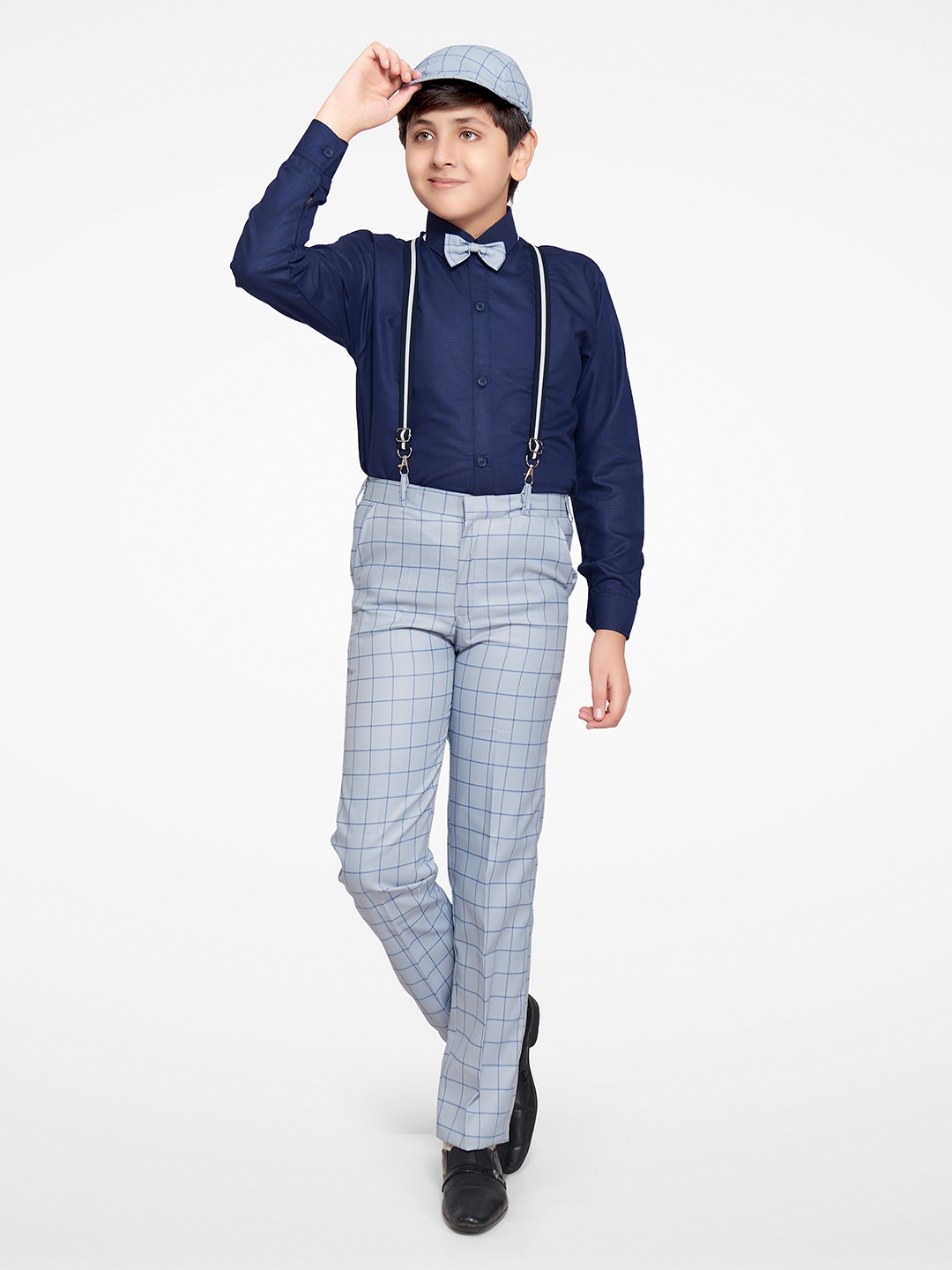 

Jeetethnics Boys Blue Shirt with Trousers