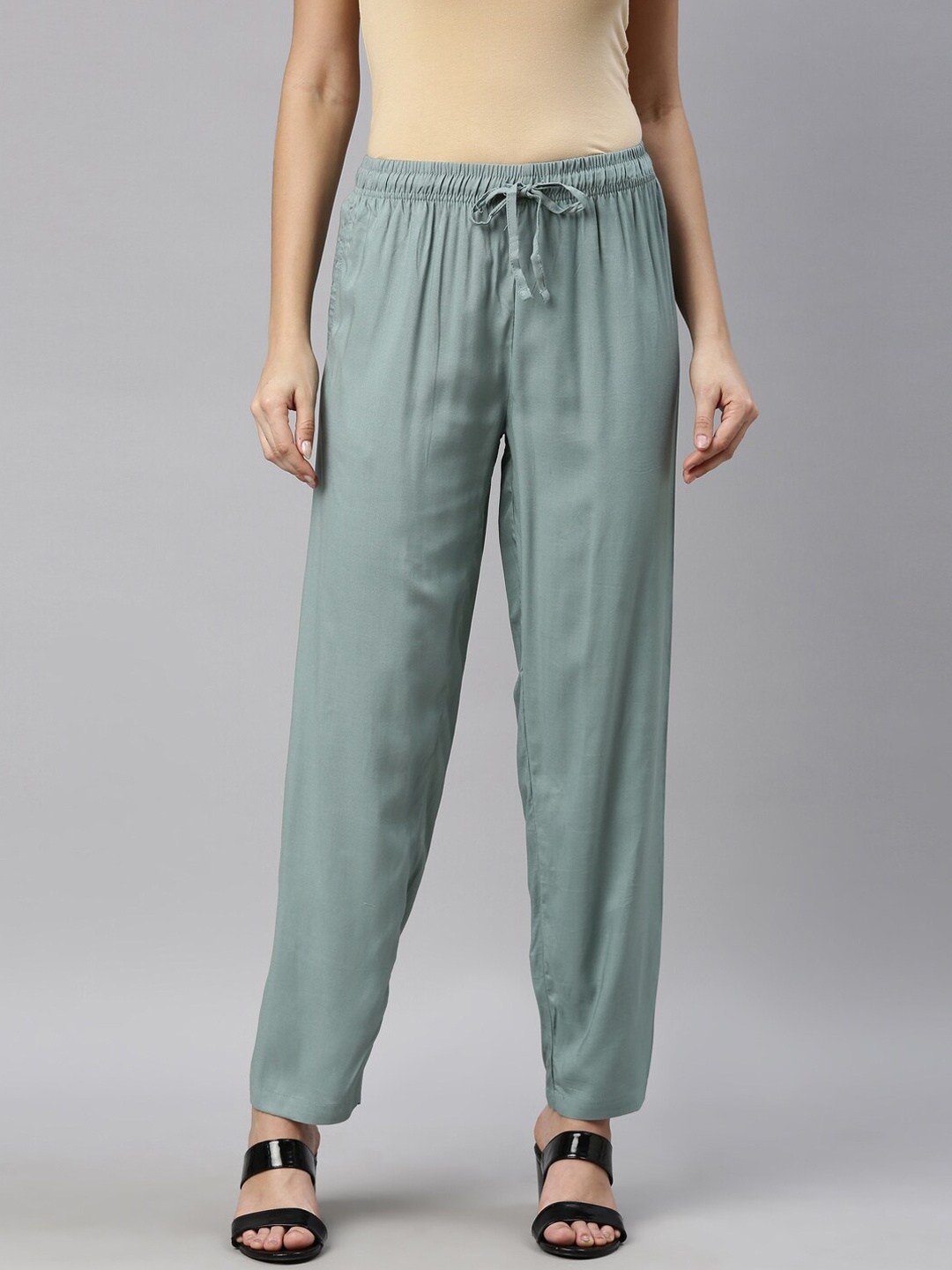 

Go Colors Women Green Joggers Trousers