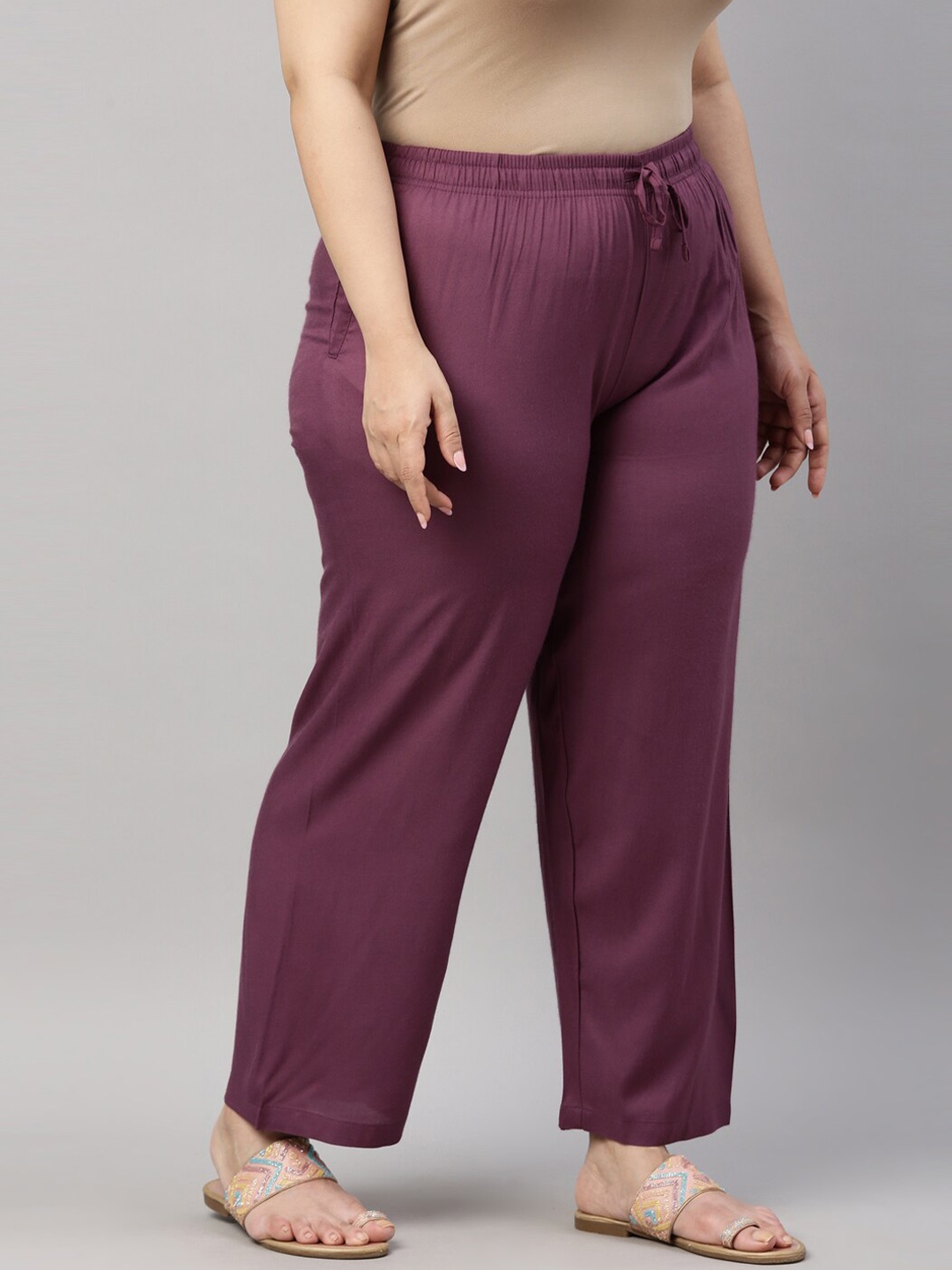 Go Colors Women Purple Trousers