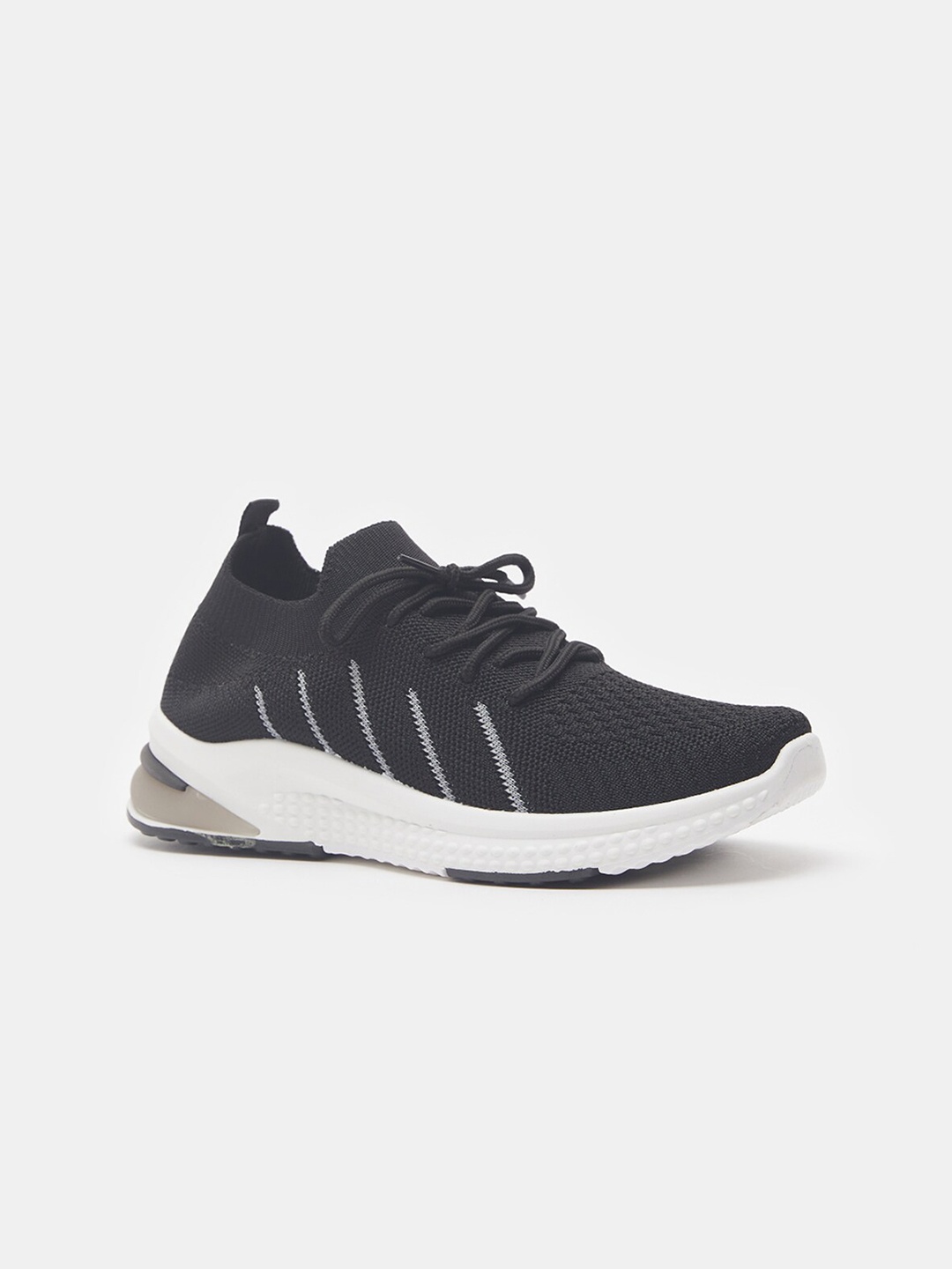 

shoexpress Women Black Mesh Running Non-Marking Shoes