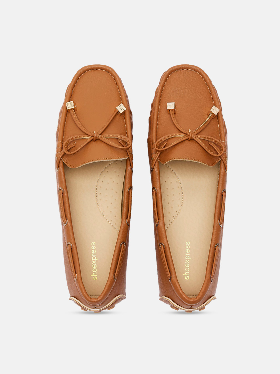 

shoexpress Women Brown PU Boat Shoes