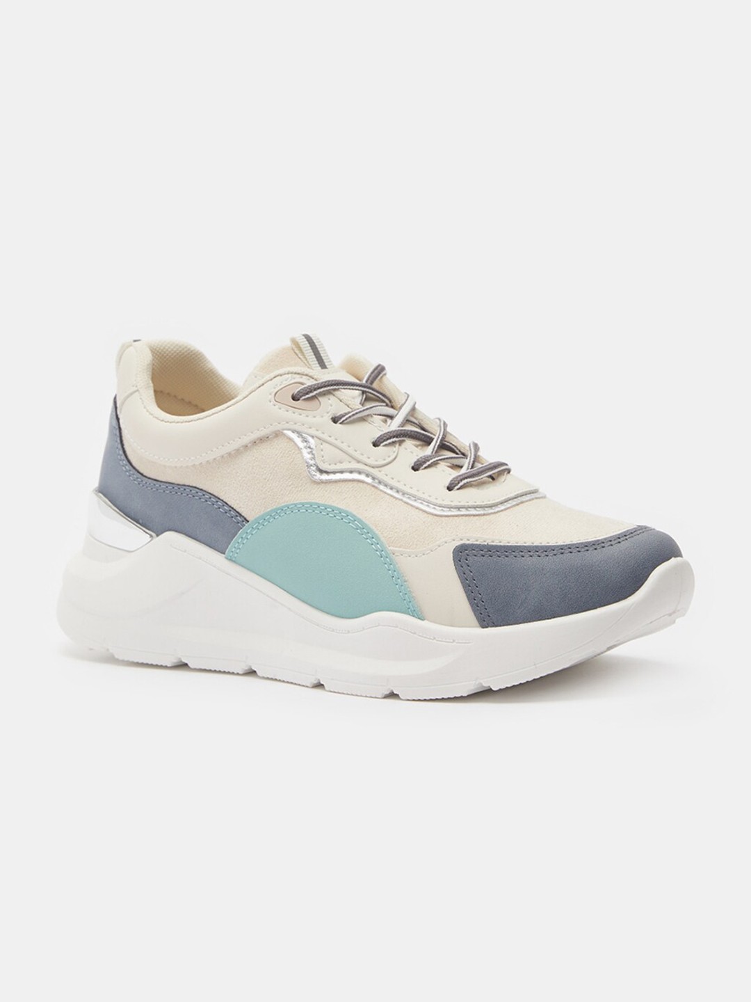 

shoexpress Women Beige Running Shoes