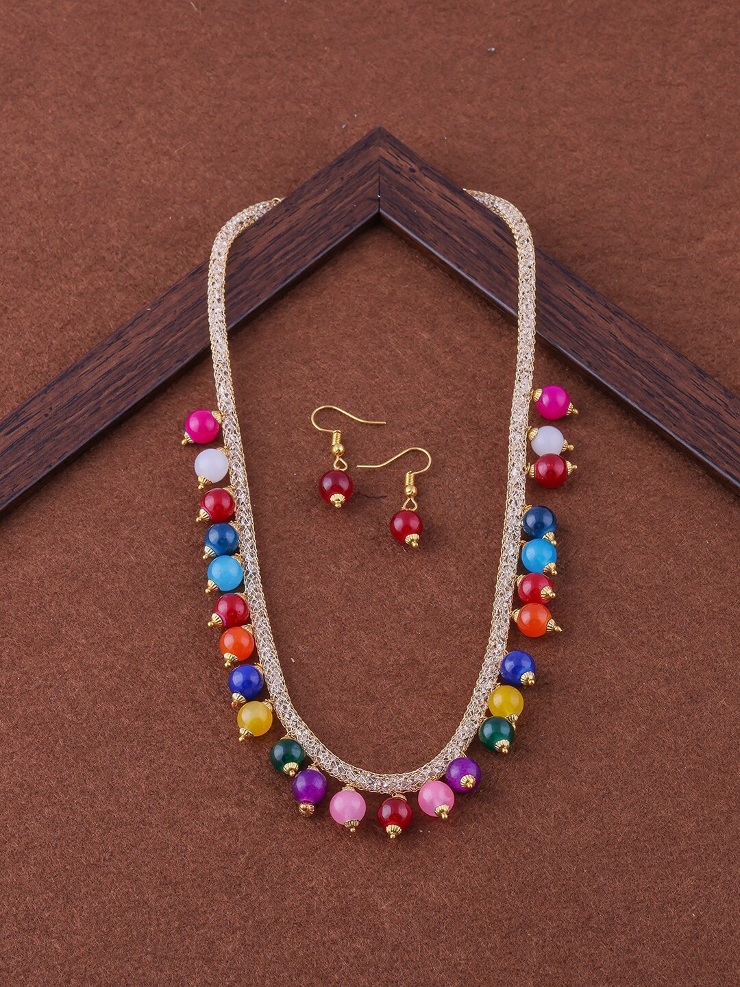 

Brandsoon Women Gold Plated Pearl Jewellery Set