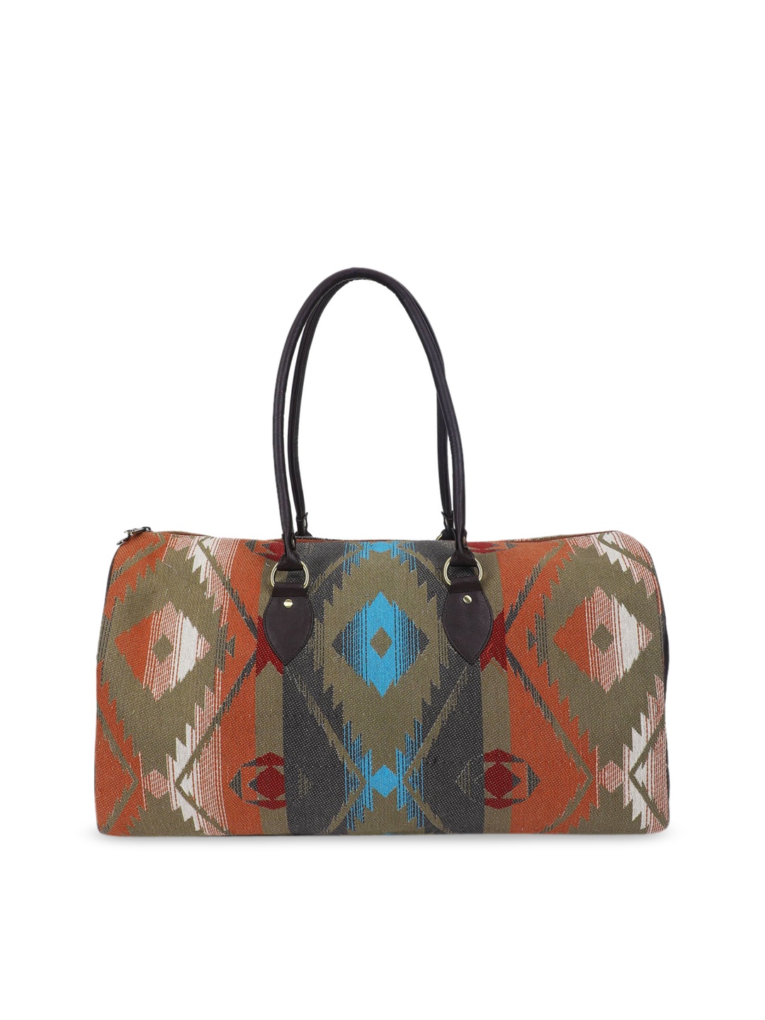 

The Purple Sack Black Printed Oversized Structured Shoulder Bag