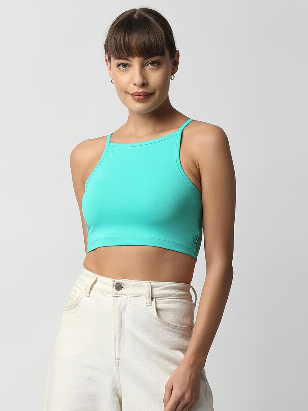 

Disrupt Green Bralette Crop Top