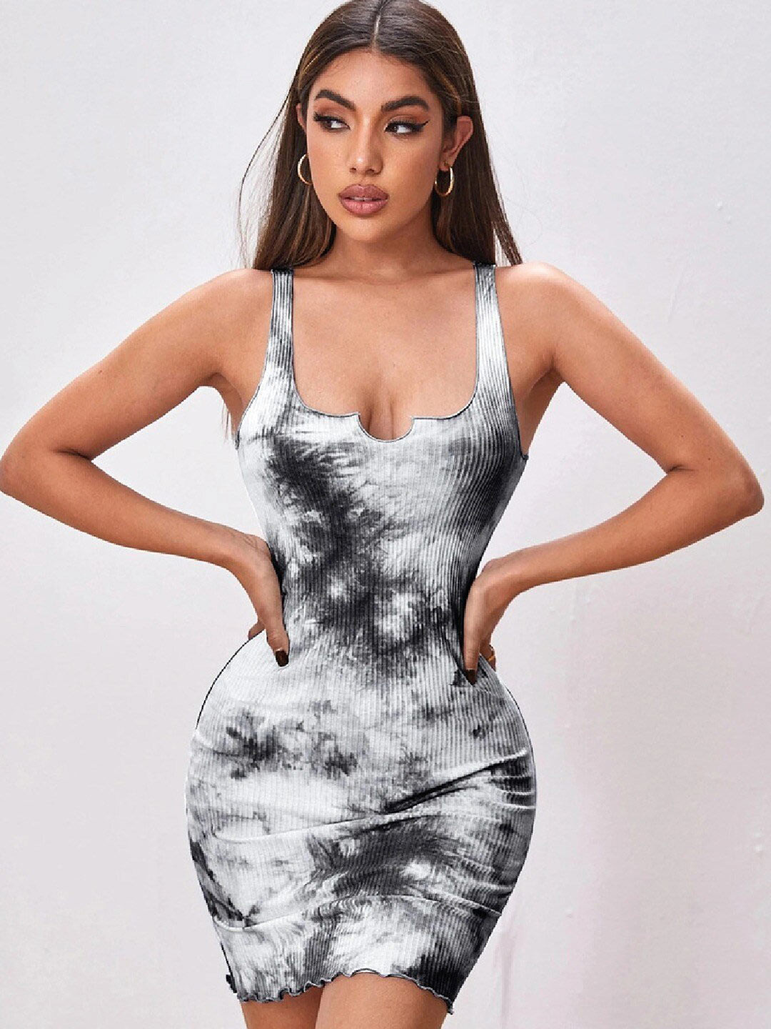 

BoStreet Grey Bodycon Dress