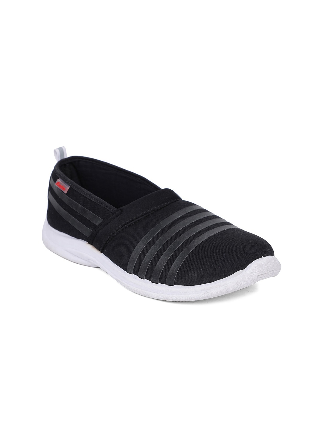 

Bata Women Black Woven Design Slip-On Sneakers