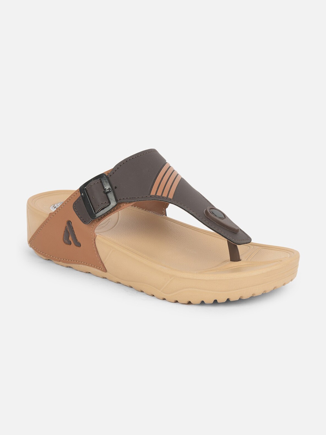 

Aqualite Women Brown & Tan Flatform Heels
