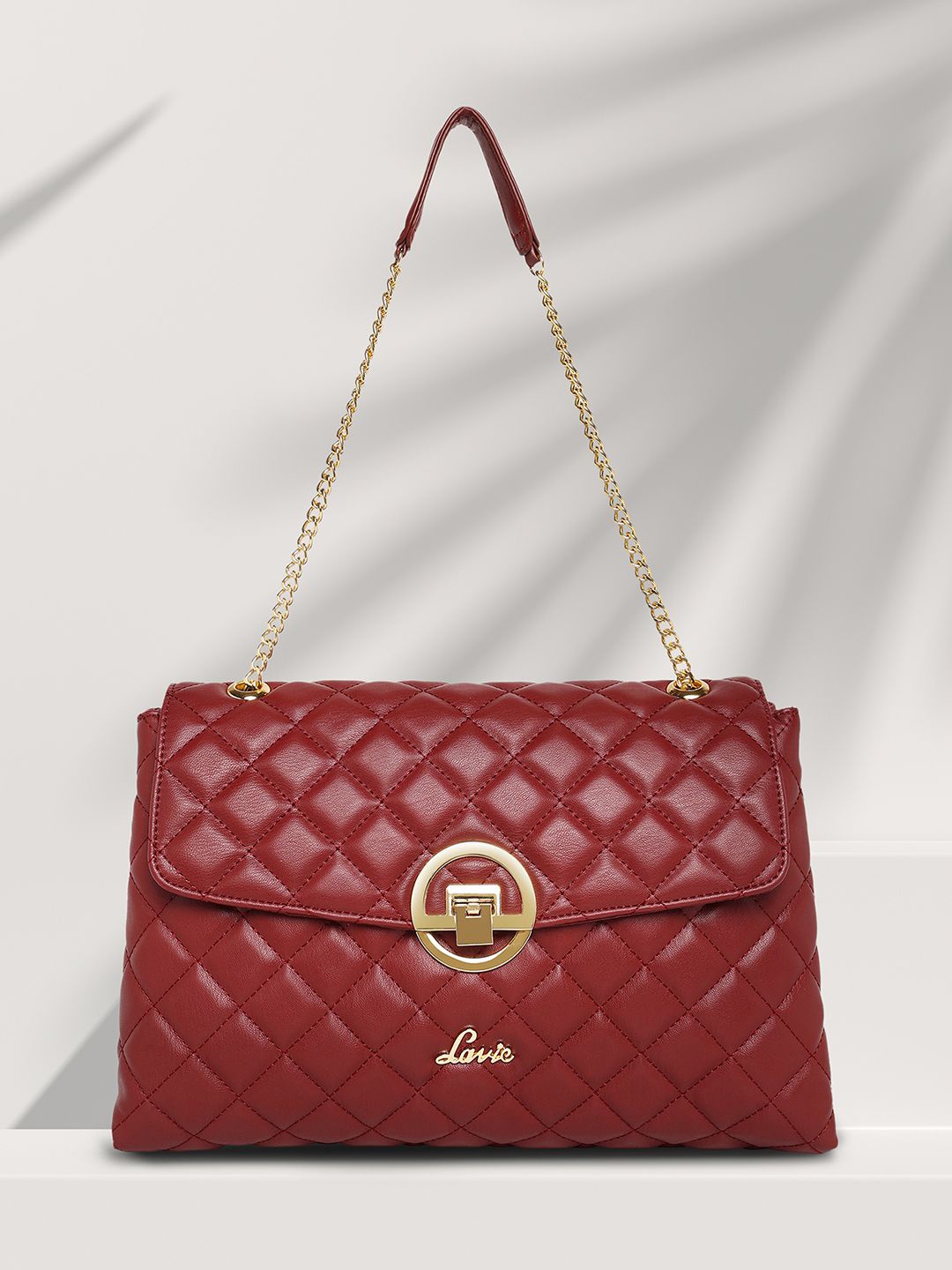 

Lavie Quilt Eden Burgundy Quilted Shoulder Bag