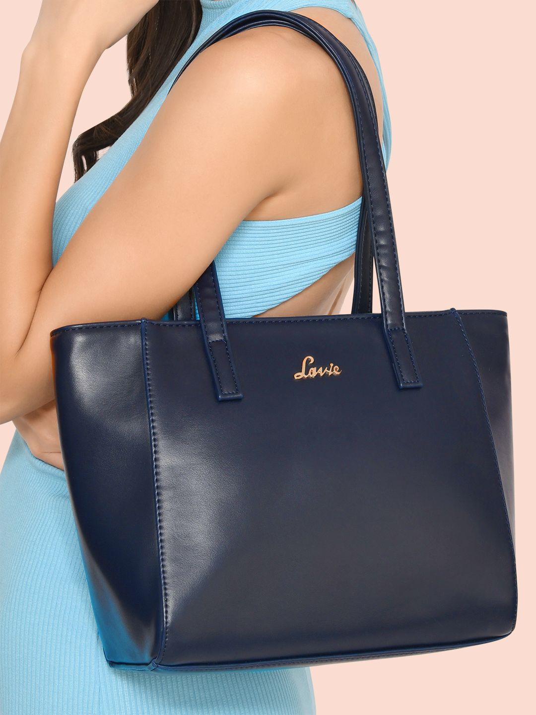 

Lavie Bets Pearl Women Tote Bag, Navy blue
