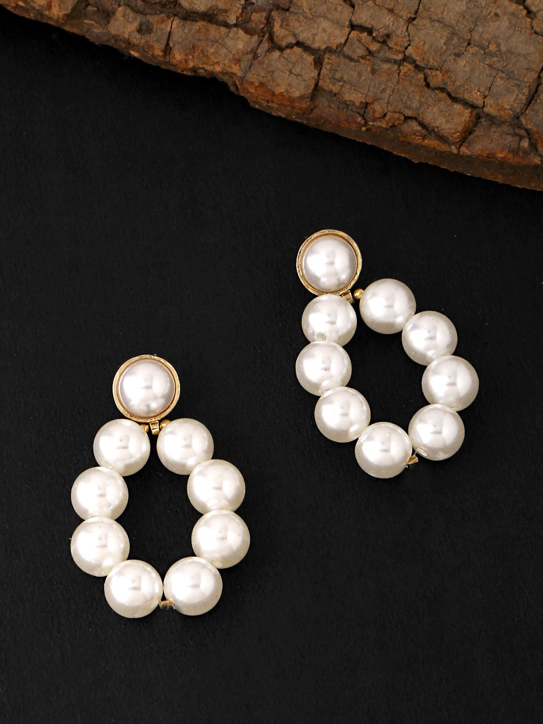 

Yellow Chimes White Contemporary Drop Earrings