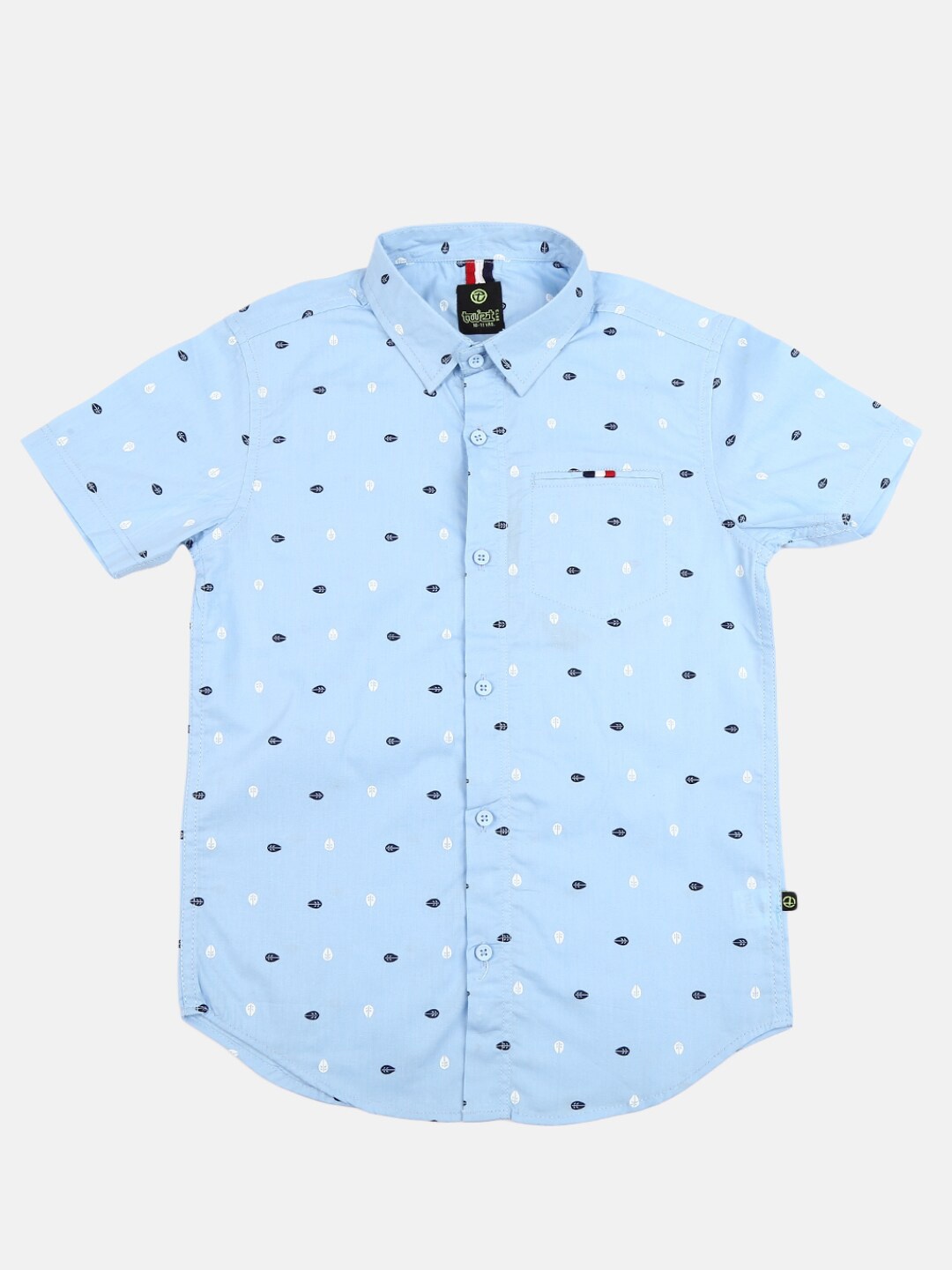 

V-Mart Boys Blue Printed Casual Shirt