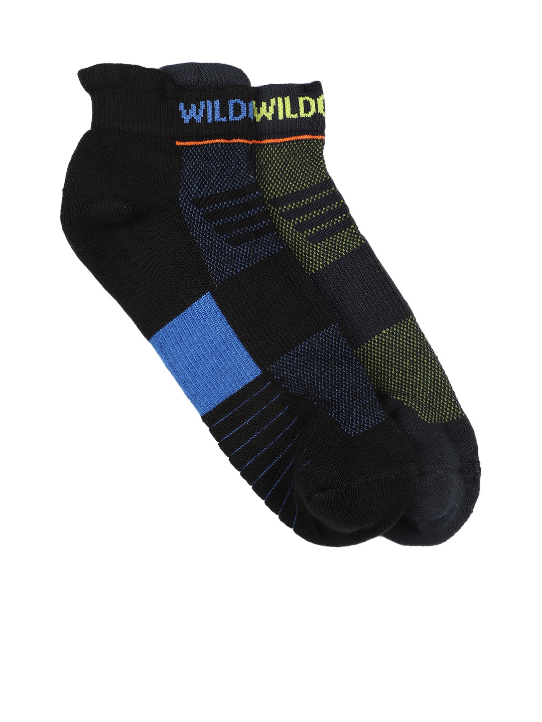 

Wildcraft Unisex Pack Of 2 Ankle-Length Socks, Black
