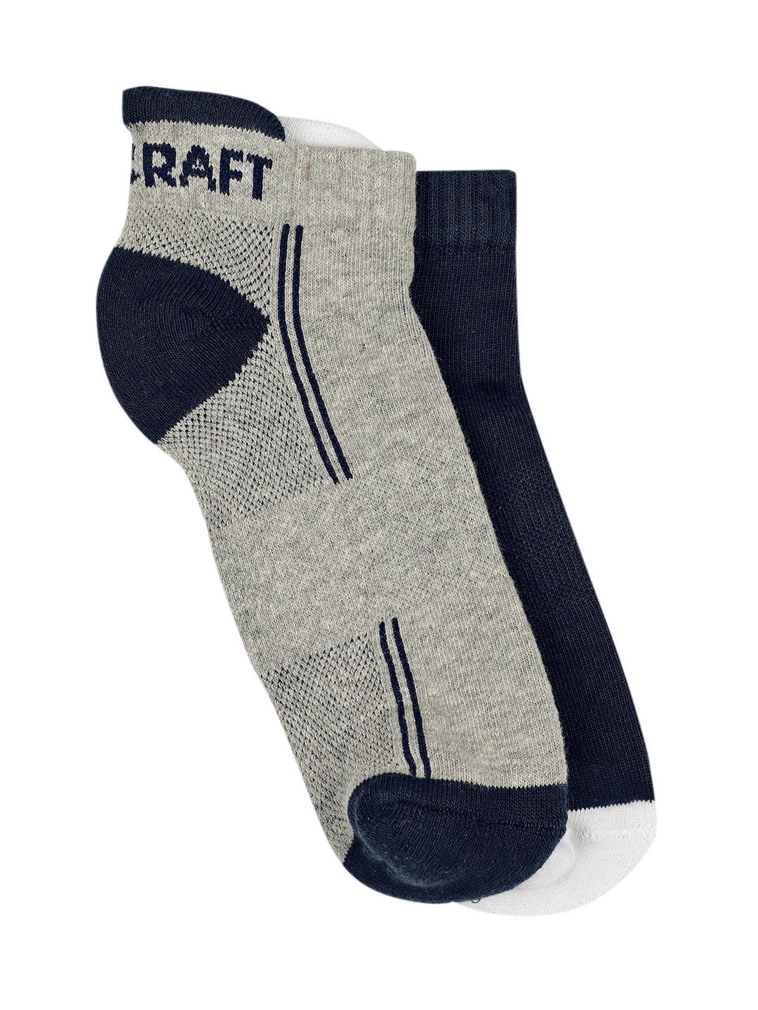 

Wildcraft Unisex Pack of 2 Antimicrobial Ankle Length Socks, Grey