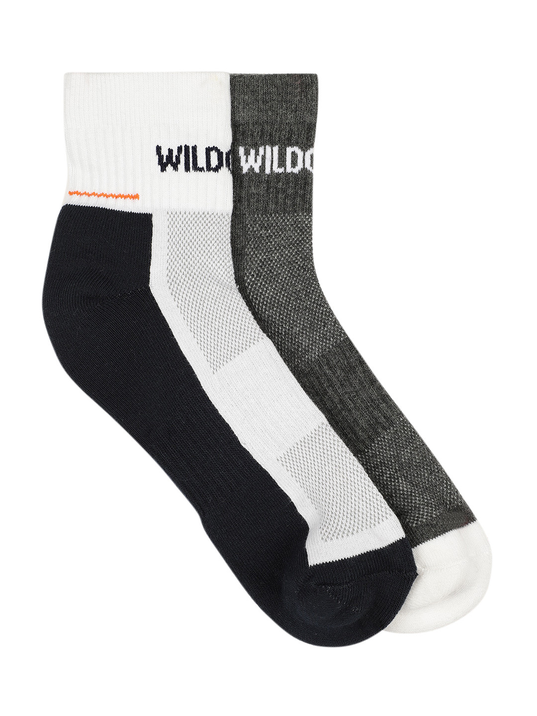 

Wildcraft Unisex Pack of 2 Antimicrobial Above Ankle Length Socks, White