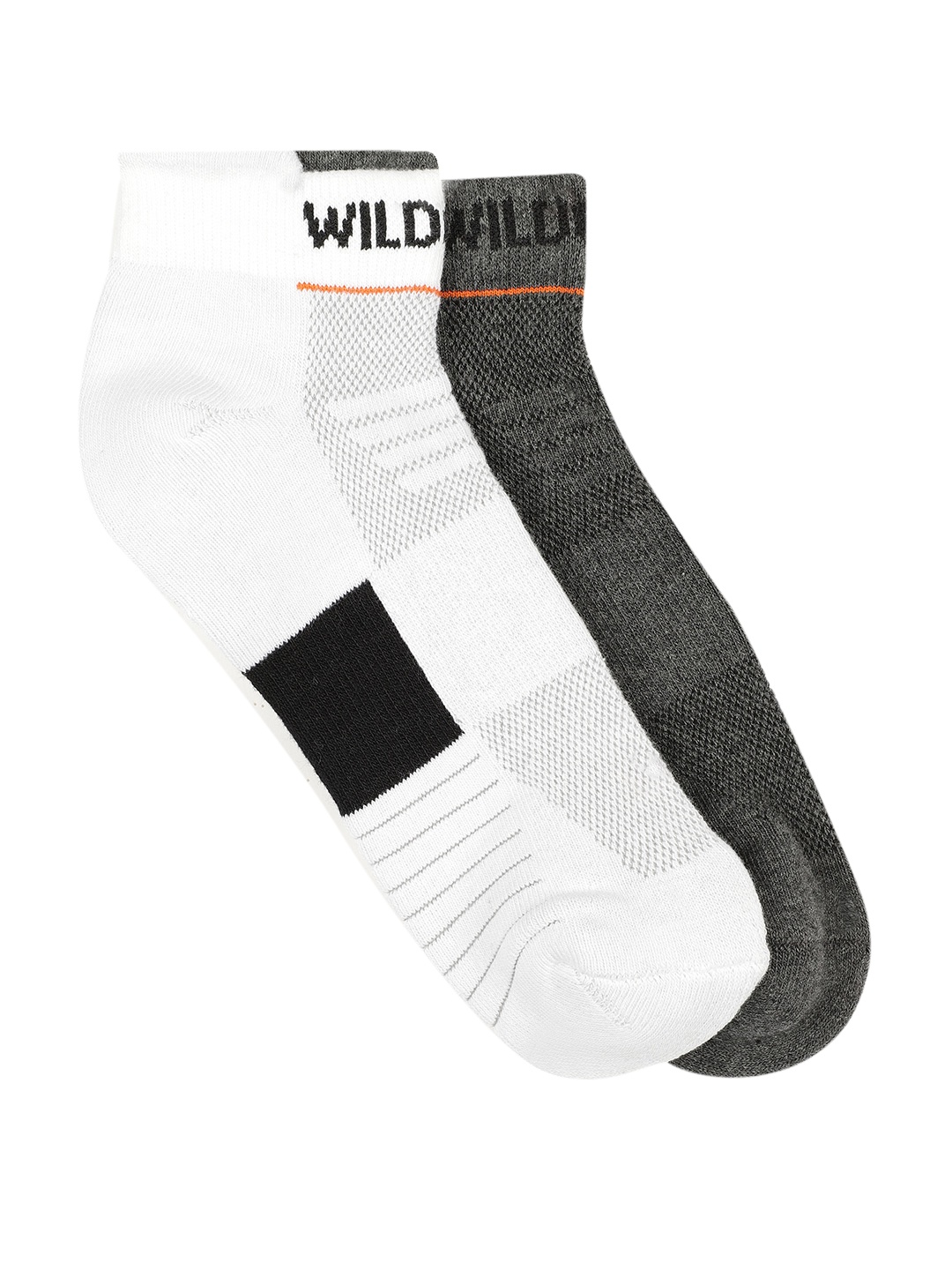 

Wildcraft Unisex Pack of 2 Antimicrobial Ankle Length Socks, White