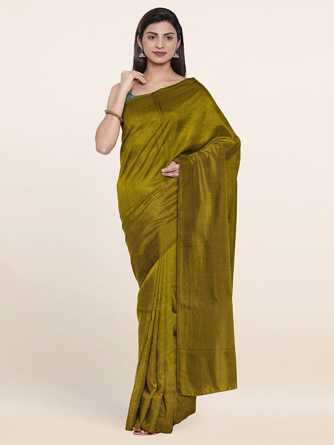 

Pothys Green Woven Design Art Silk Saree