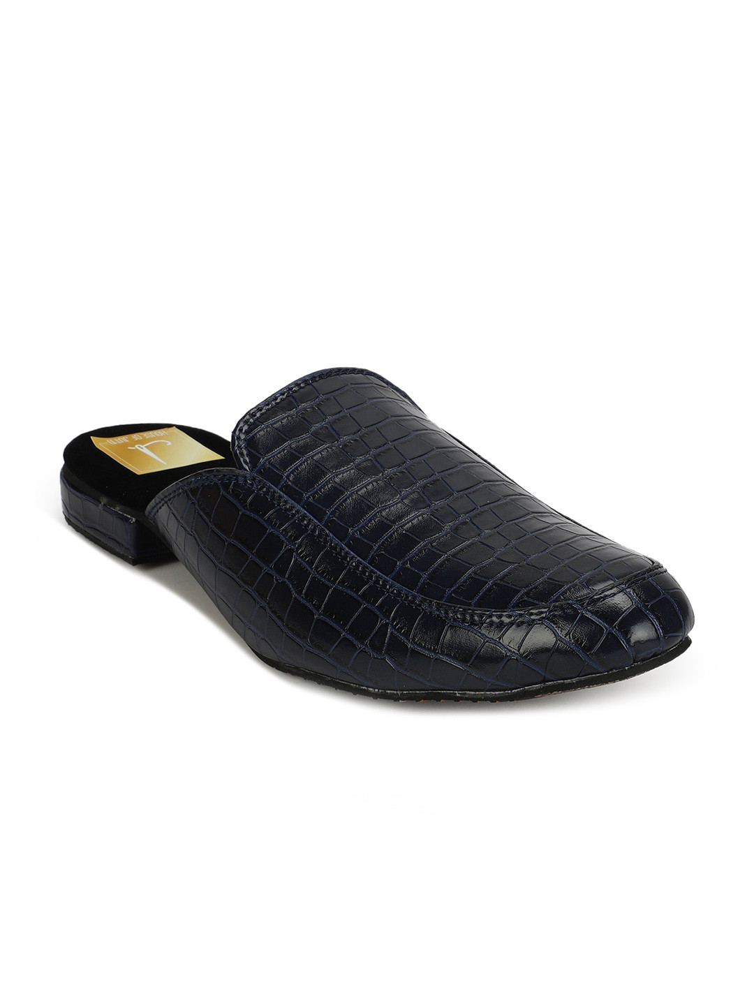

HOUSE OF JUTTI Men Navy Blue Printed Loafers