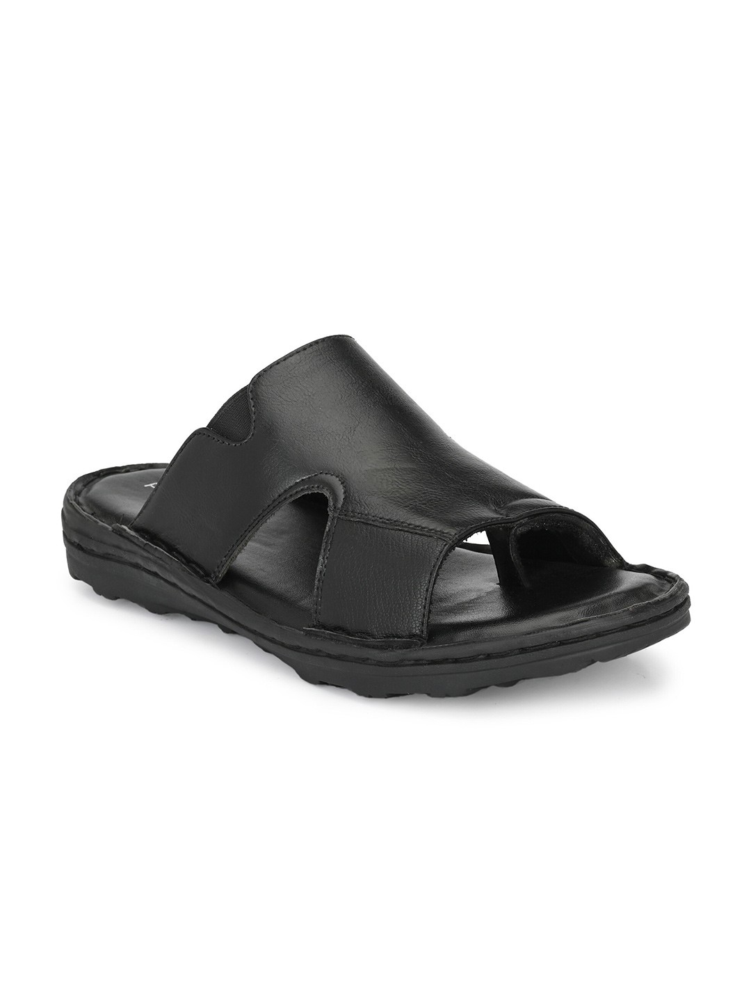 

Provogue Men Black Textured Comfort Sandals