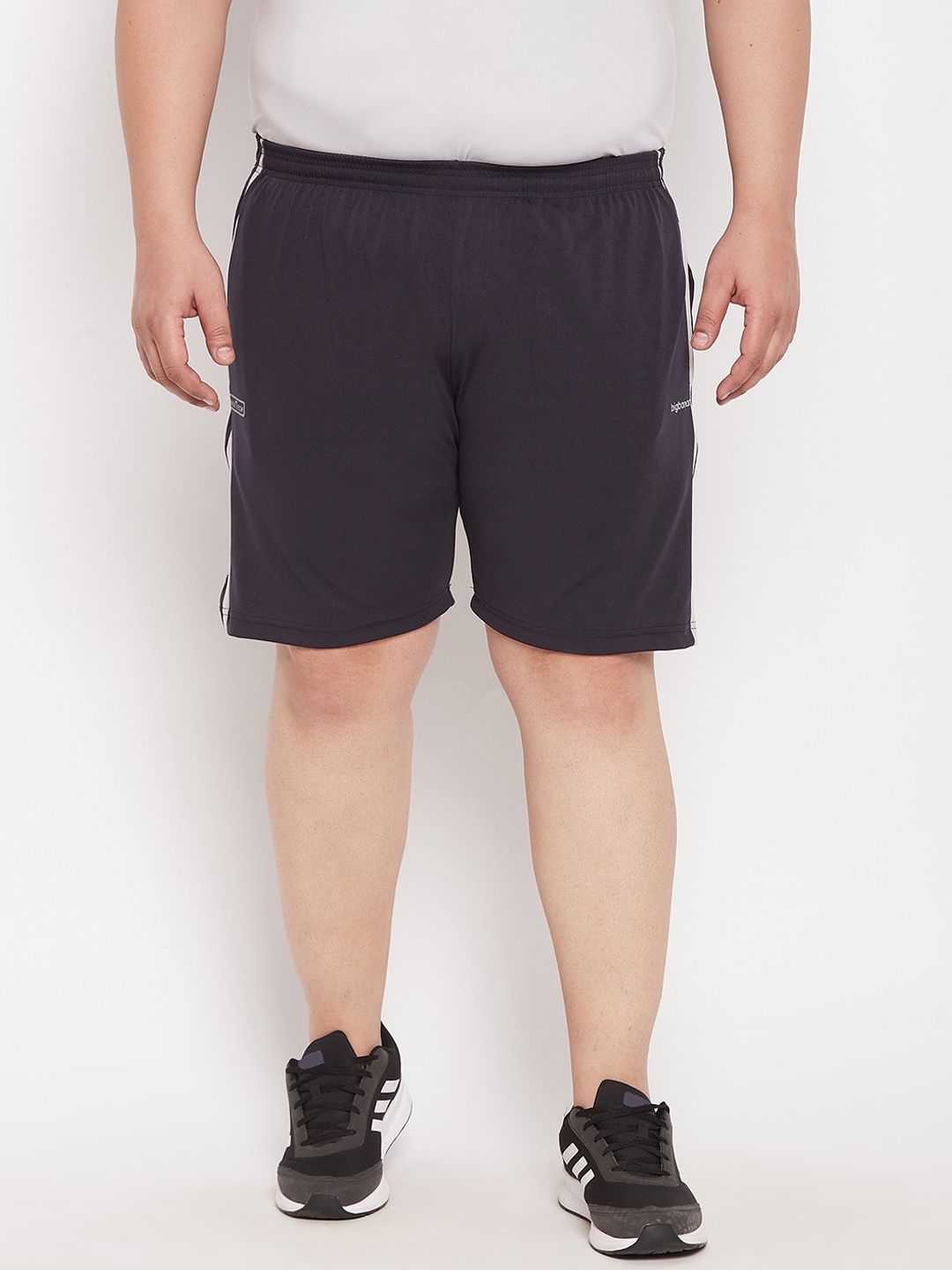

bigbanana Men Plus Size Grey Sports Shorts
