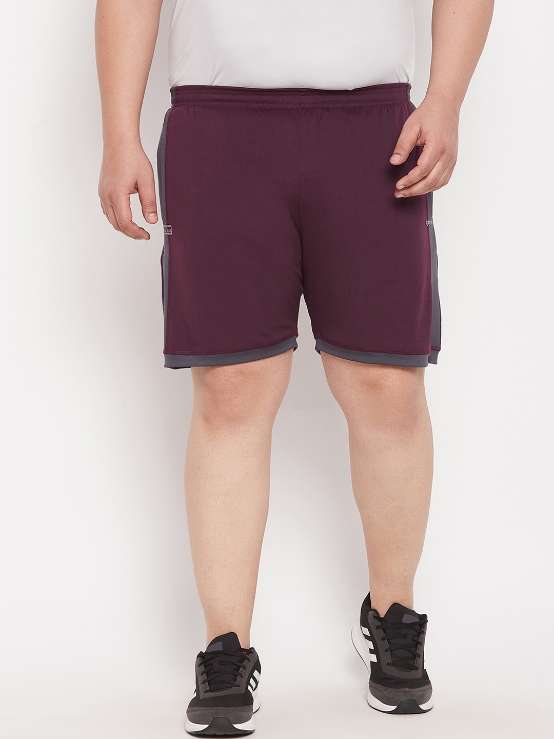 

bigbanana Men Plus Size Maroon Sports Shorts