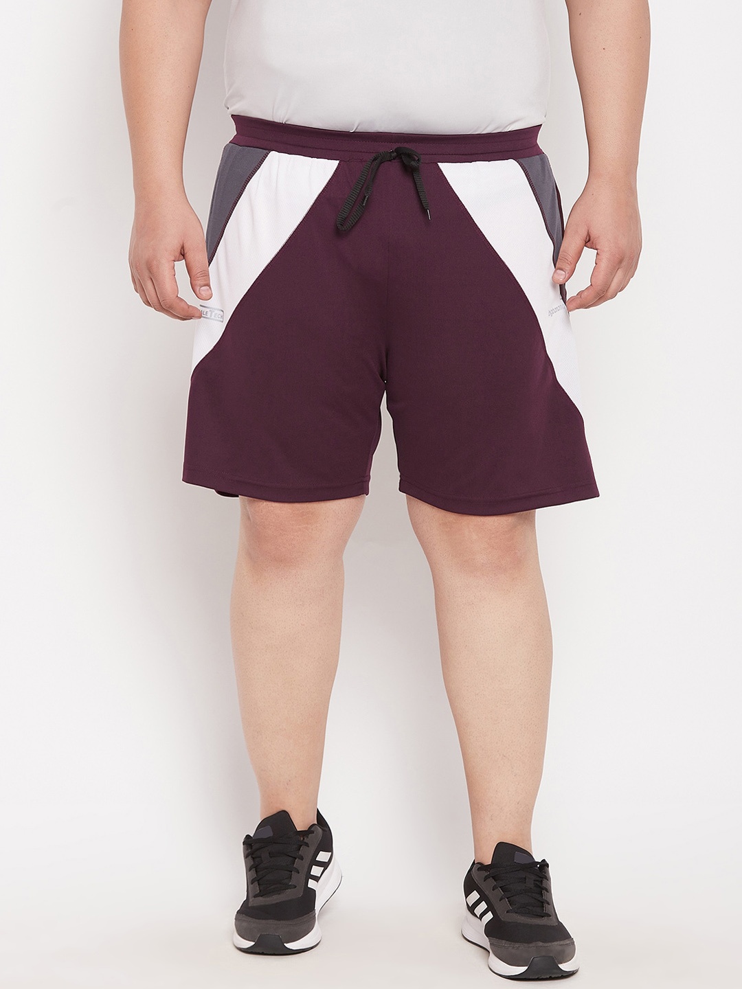 

bigbanana Men Plus Size Maroon Sports Shorts