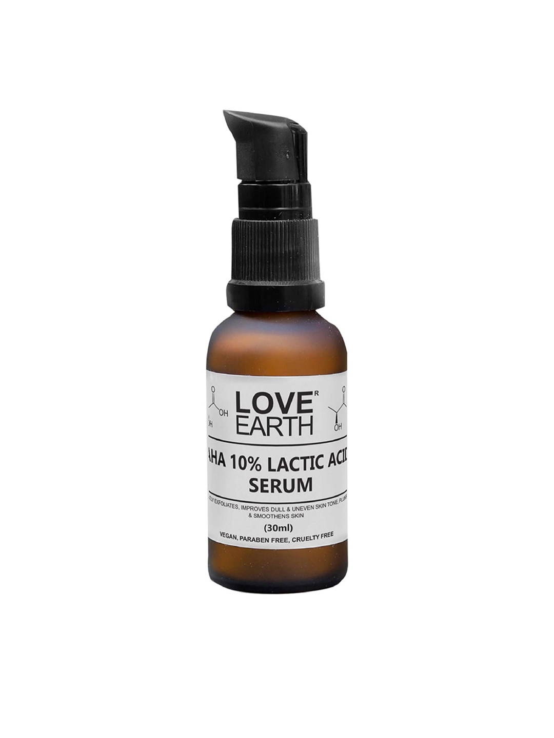 

LOVE EARTH AHA 10% Lactic Acid Serum for Dull & Uneven Skin Tone - 30ml, White