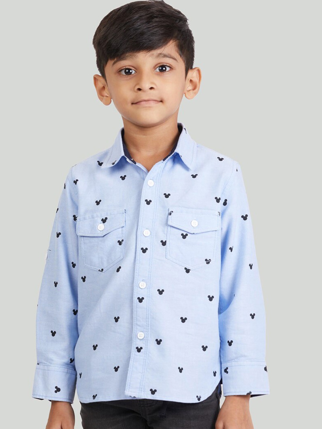 

Zalio Boys Blue Comfort Printed Casual Shirt