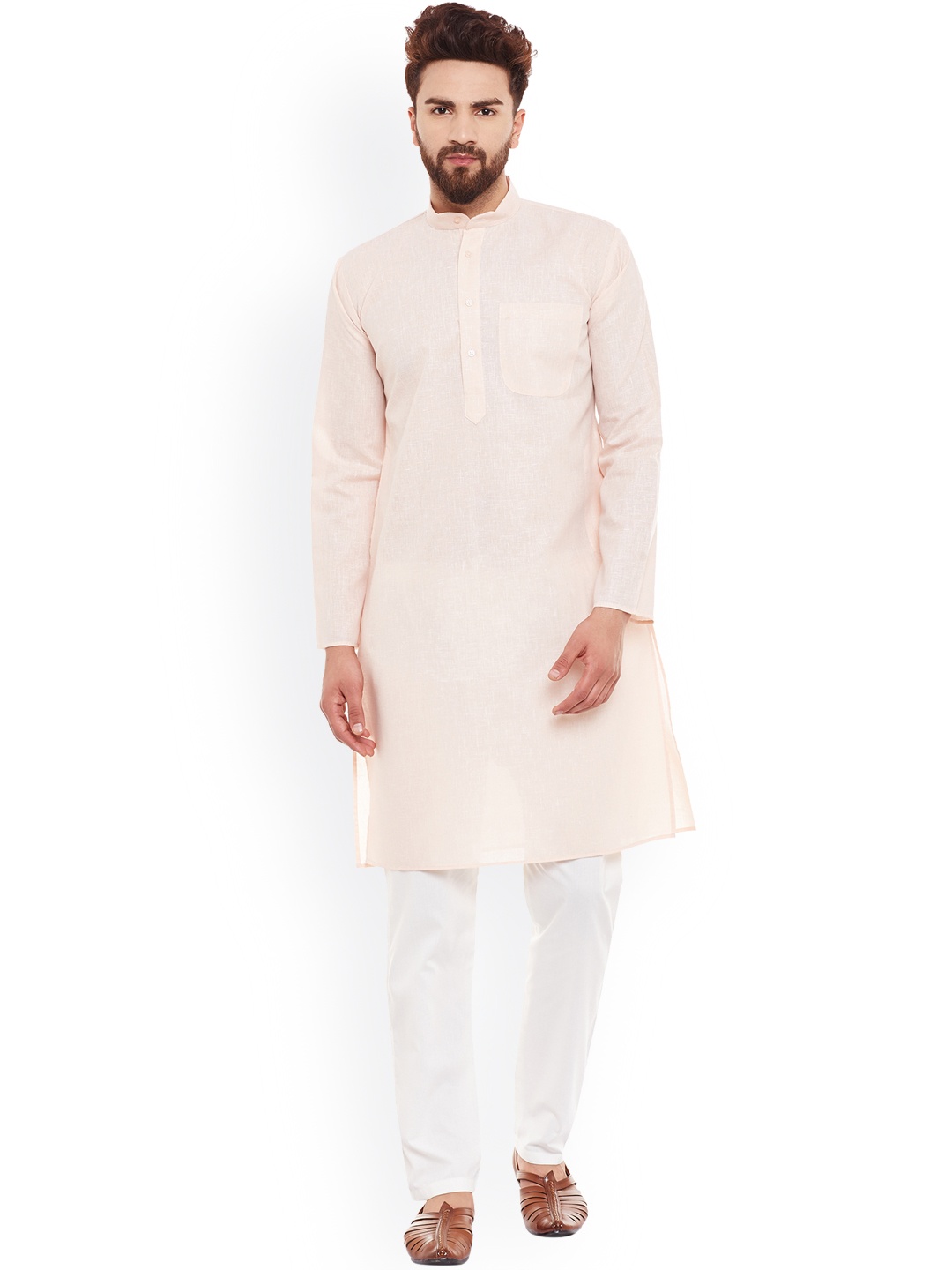 

SOJANYA Peach Kurta Set