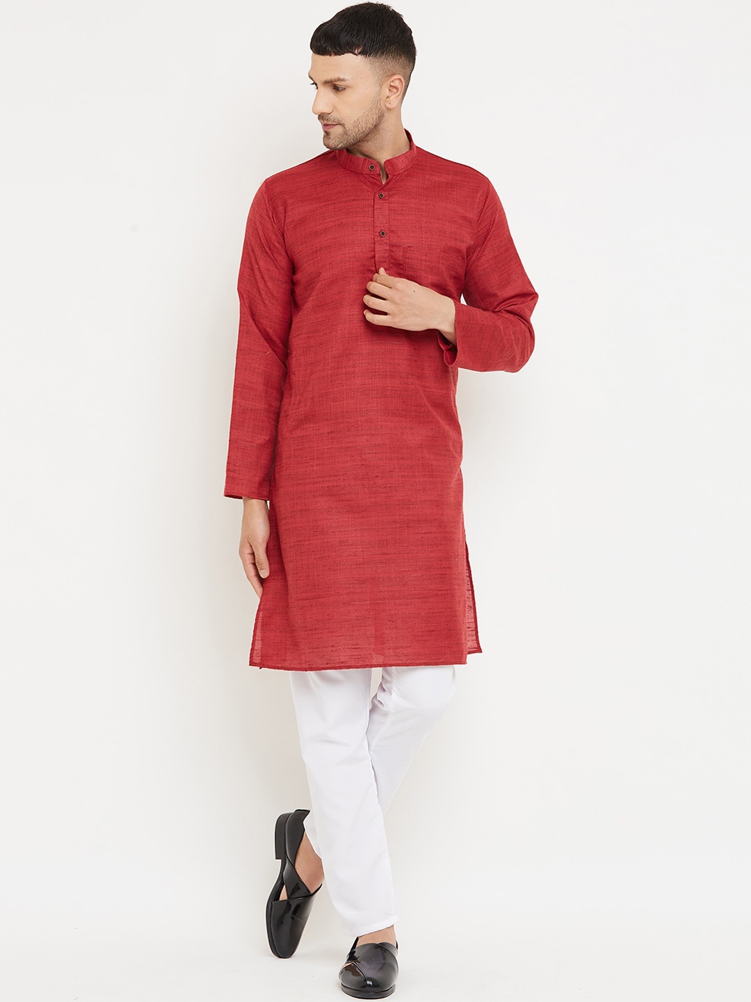

Armaan Ethnic Men Maroon Kurta with Pyjamas