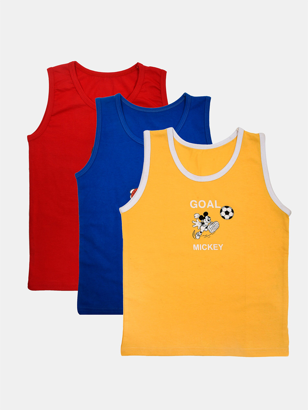 

YK Boys Assorted Typography 3 Mickey Mouse T-shirt