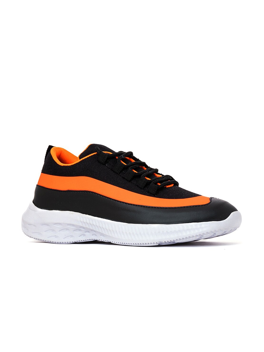 

Khadims Men Black Textile Running Shoes