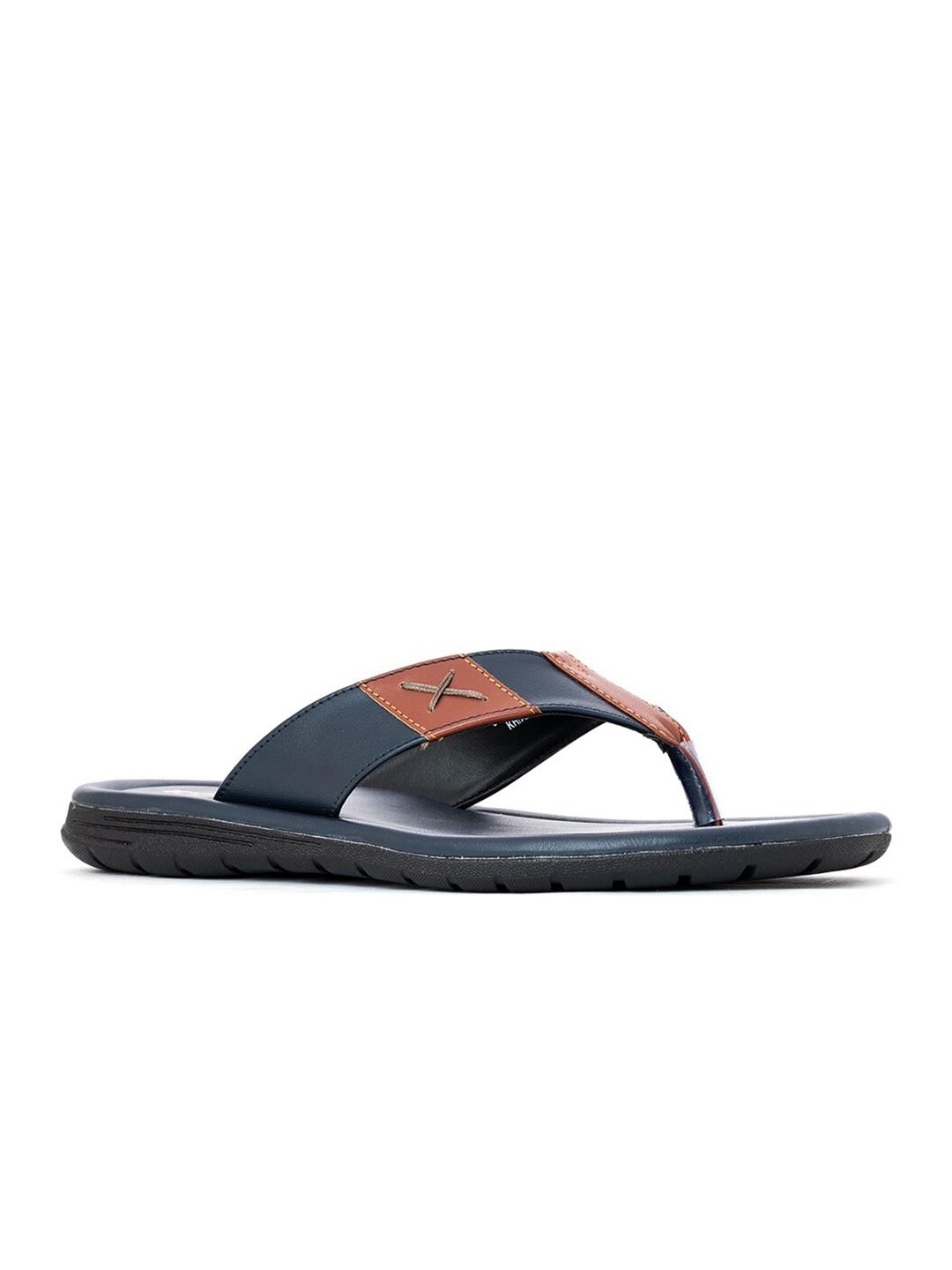 

Khadims Men Navy Blue Comfort Sandals