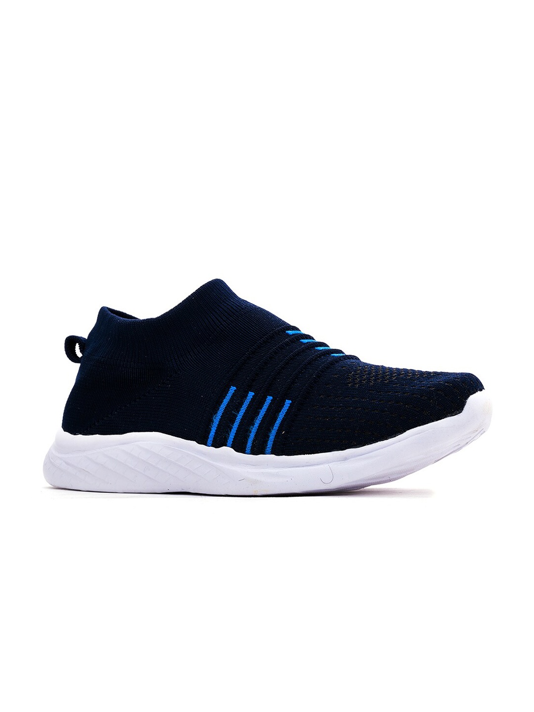 

Khadims Men Navy Blue Textile Running Shoes