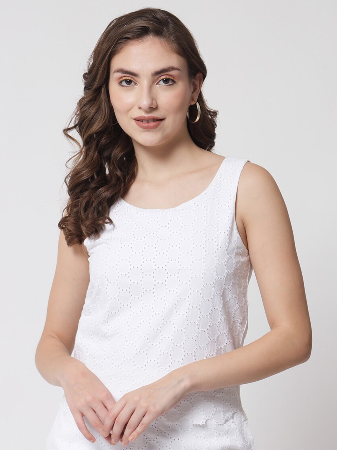 

Samshek White Tank Top