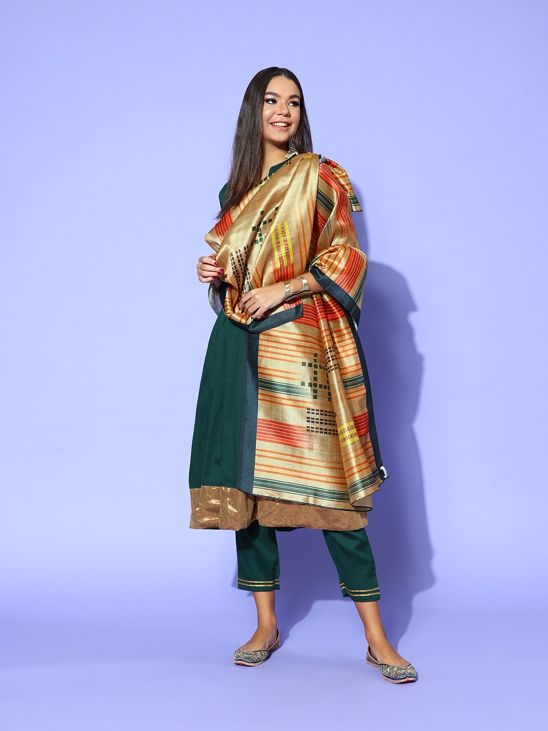 

Rang Gali Women Green Dupatta