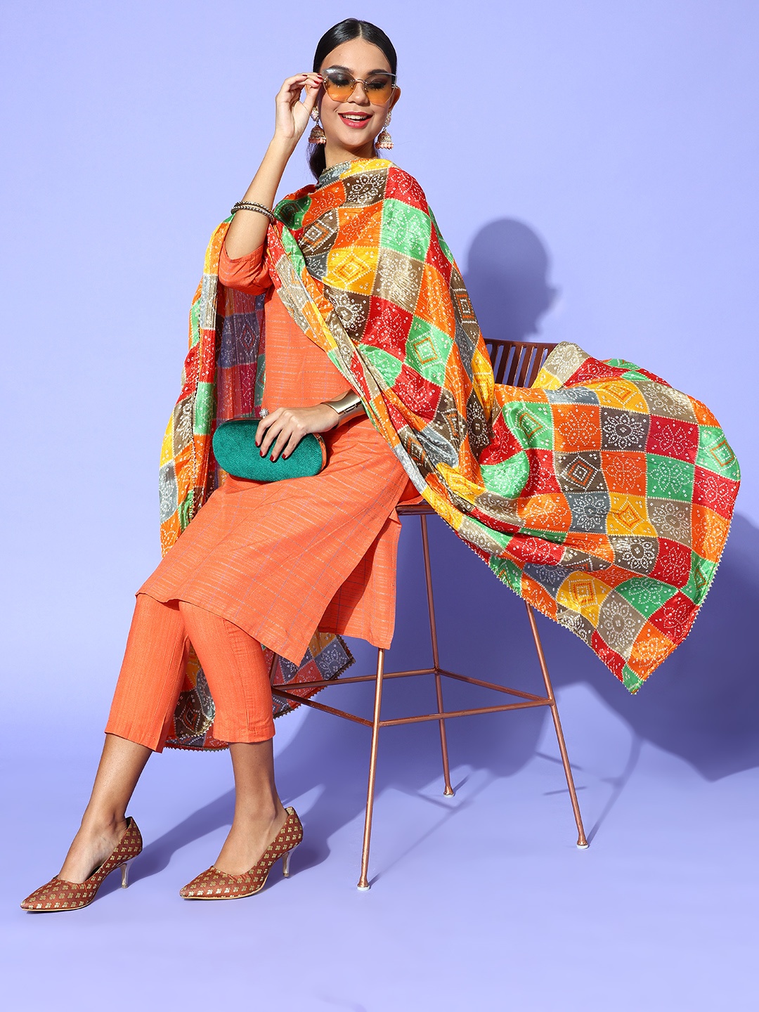 

Rang Gali Women Deep Red Dupatta