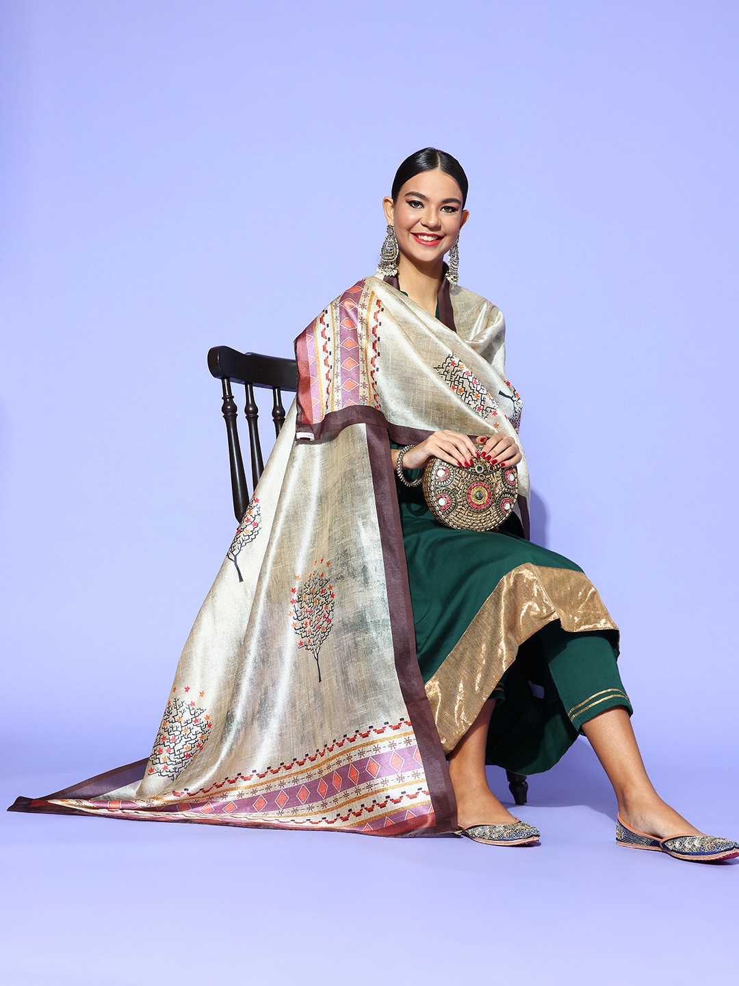 

Rang Gali Women Classic Beige Dupatta