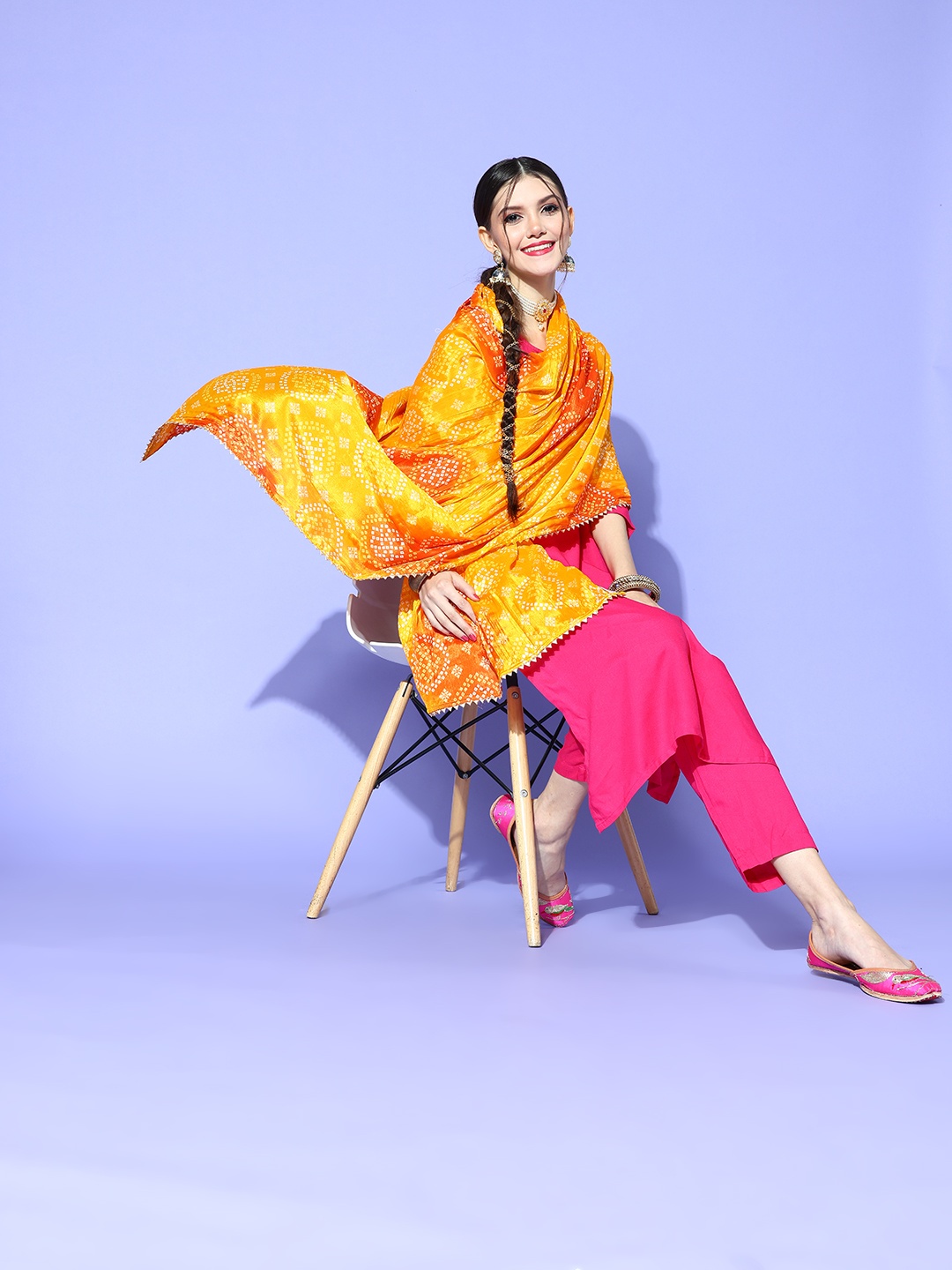 

Rang Gali Women Yellow Dupatta