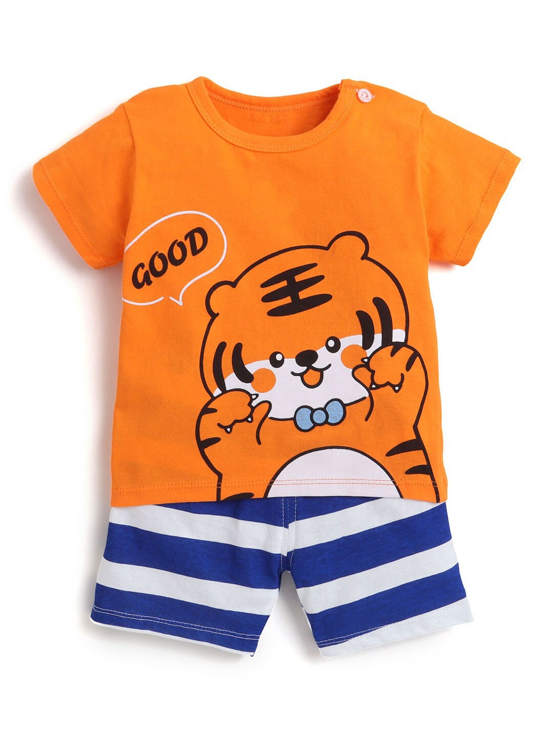 

Hopscotch Boys Multicoloured Printed Cotton Blend Clothing Set, Multi