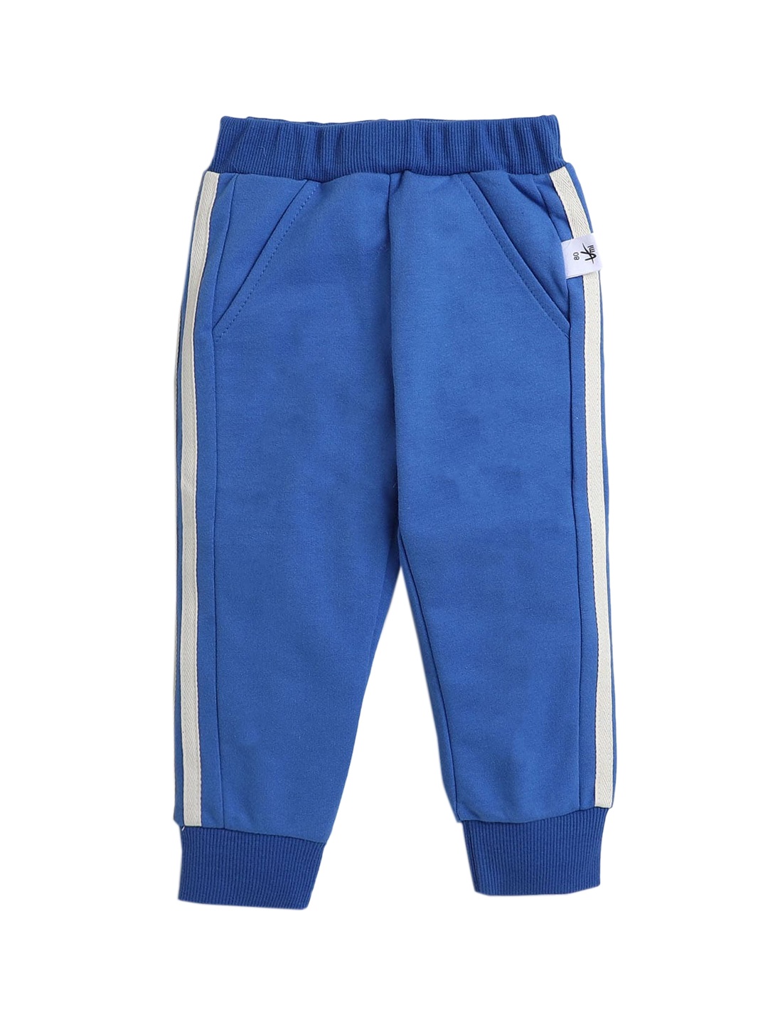 

Hopscotch Boys Blue Solid Joggers