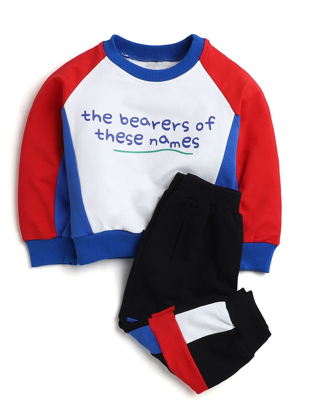 

Hopscotch Boys White Printed T-shirt with Trousers
