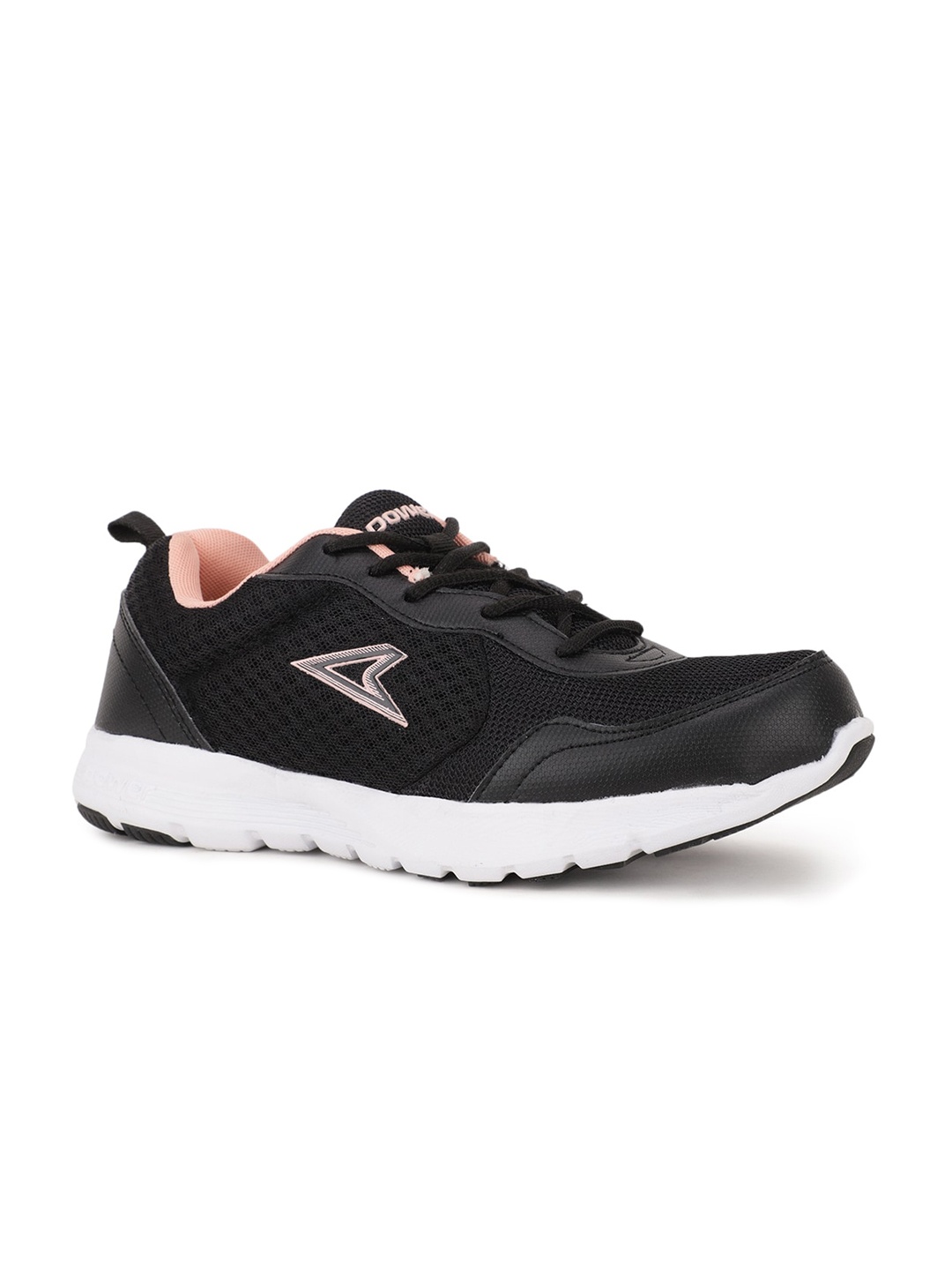 

Power Women Black Woven Design Sneakers