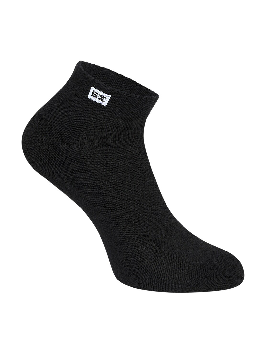 

Supersox Men Pack Of 3 Black Solid Ankle-Length Cotton Socks