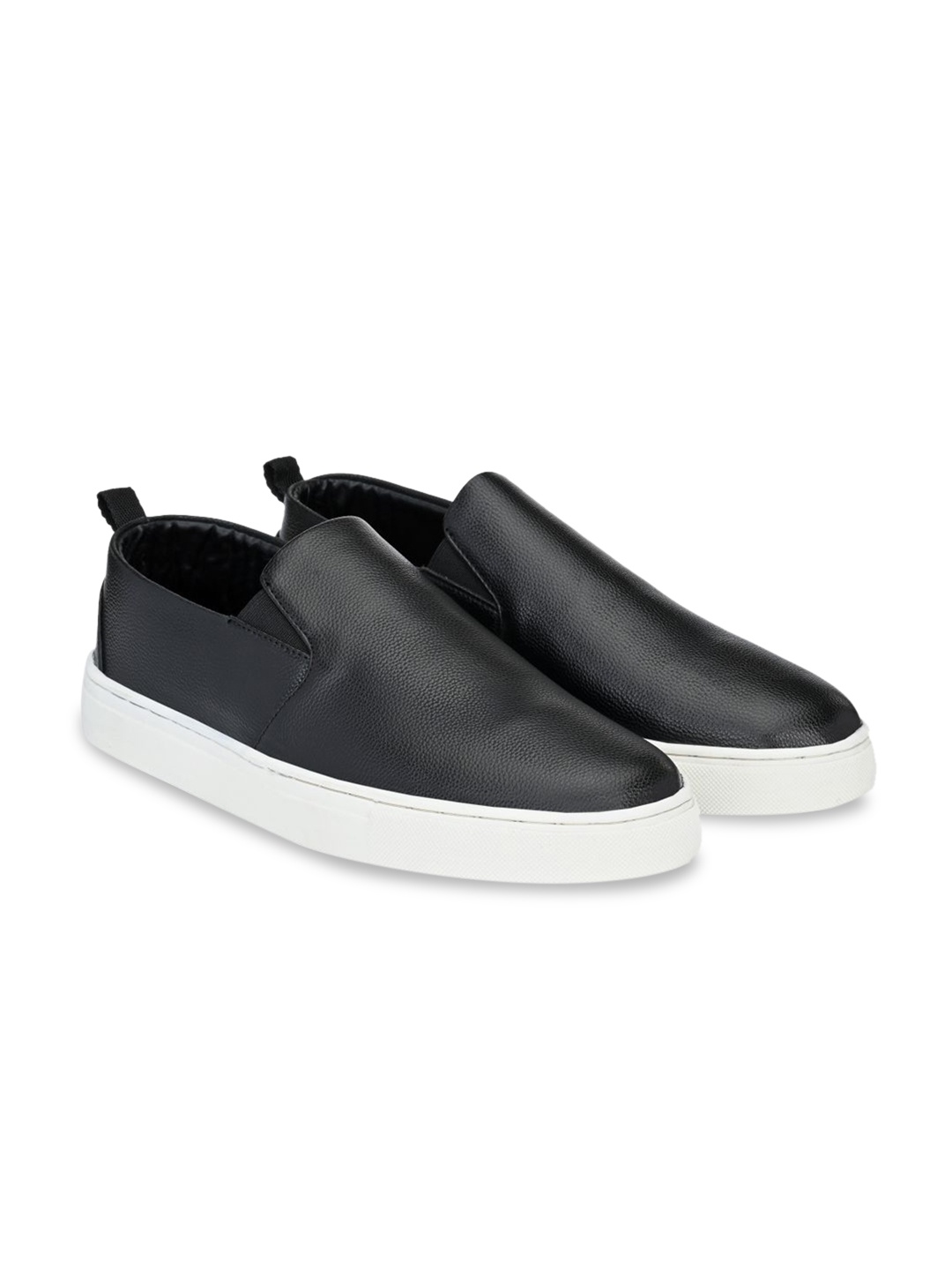 

EXTRIMOS Men Black Printed Slip-On Sneakers