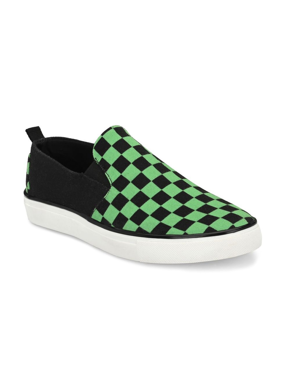 

EXTRIMOS Men Black Printed Slip-On Sneakers