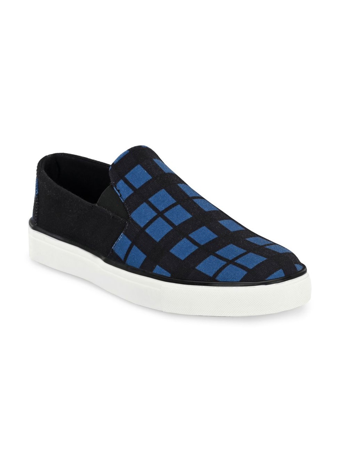 

EXTRIMOS Men Blue Printed Slip-On Sneakers