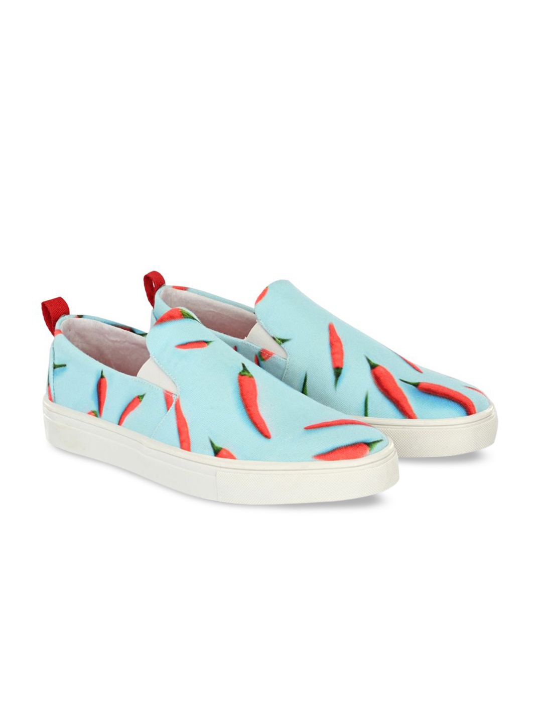 

EXTRIMOS Men Blue Printed Slip-On Sneakers