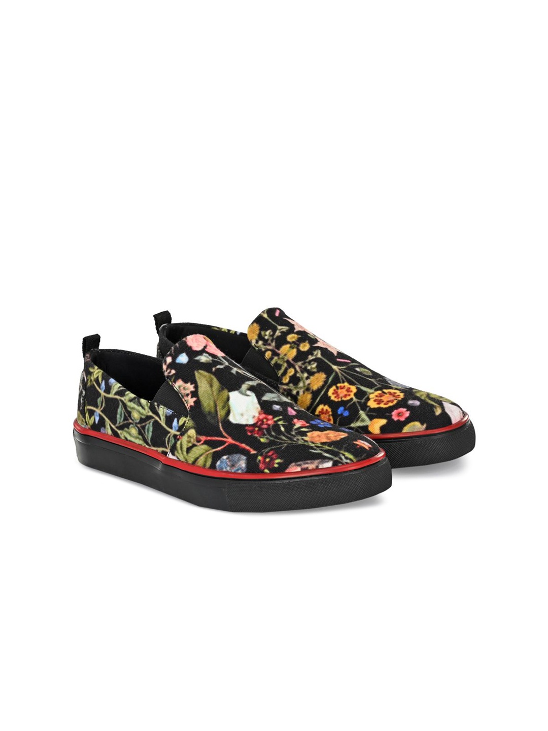 

EXTRIMOS Men Black Printed Sneakers