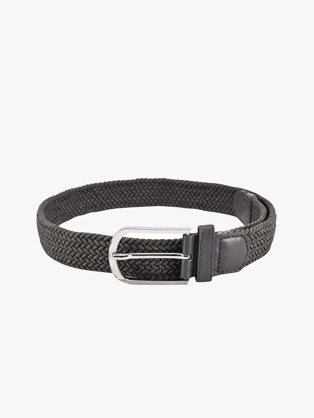 

BuckleUp Unisex Grey Braided Belt